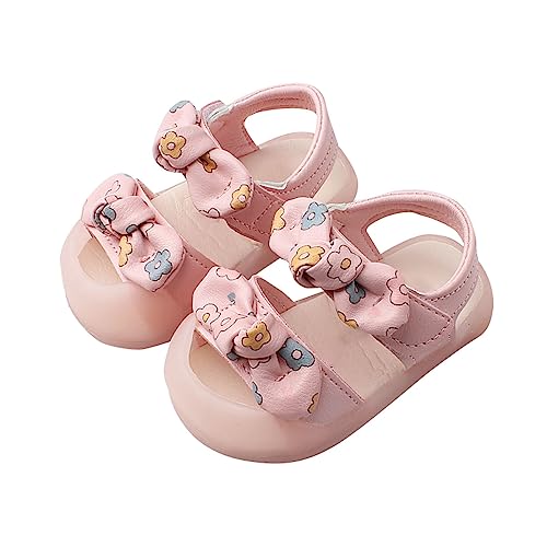 Mashaouyo Strandsandalen voor kinderen, antislip, schoenen, sandalen, meisjes, zomer, sandalen, meisjes, leer, meisjes, sandalen, open teen, prinses, schoenen, Roze, 22 EU