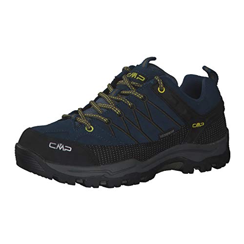 CMP Rigel WP Lage trekkingschoenen voor kinderen, 3Q13244J, blauw inktgeel, UK 5/EU 38, Blauwe inkt geel, 37.5 EU