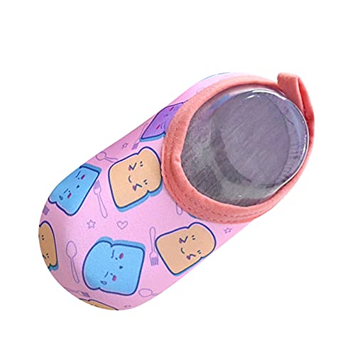 iOoppek Schoenen Baby Jongen 20 Water Comic Schoenen Blotevoetenschoenen Baby Antislip Babyschoenen voor -Meisjes Sokken Slippers Baby, roze, 24 EU