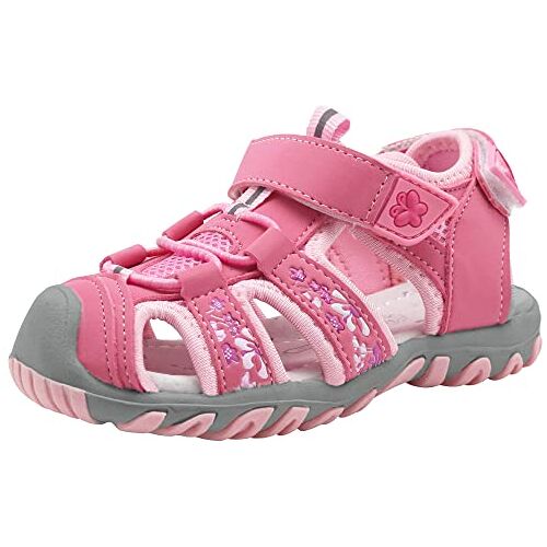 Apakowa Baby Jongens Baby Meisjes Zomersluiting Sport Buitensporten Strandsandalen Kinderen Sportsandalen (Kleur: roze, Maat: 21)