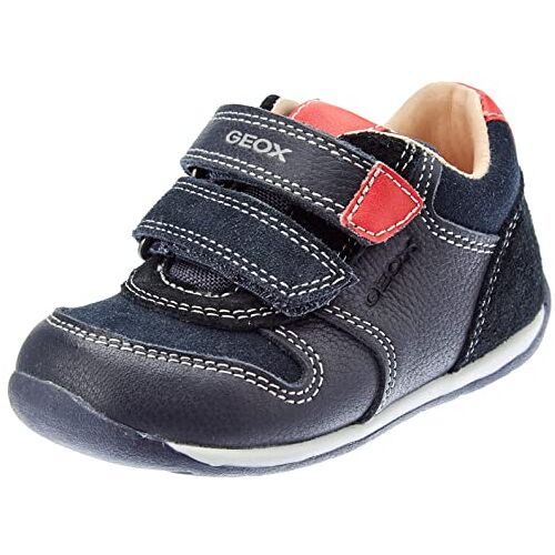 Geox Babyjongens B Each Boy A First Walker Shoe, Navy/RED, 23 EU