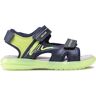 Geox J MARATEA Boy Sandal, Navy/Lime Green, 29 EU, Navy Lime Groen, 29 EU