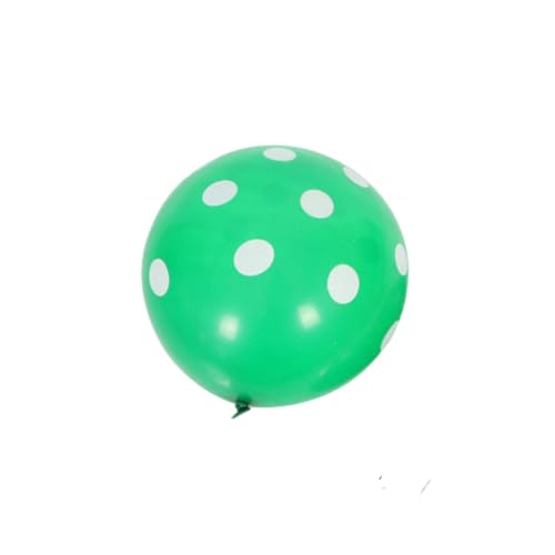 BPILOT Ballonnen 100 Stks Polka Dot Latex Ronde Ballon Feestvakantie Decoratiebenodigdheden Groen