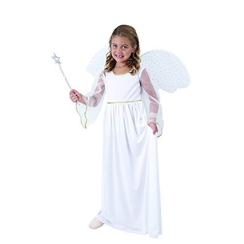 Magicoo Kerstengel engelen kostuum met vleugels engel pak kinderen meisjes (110/116)