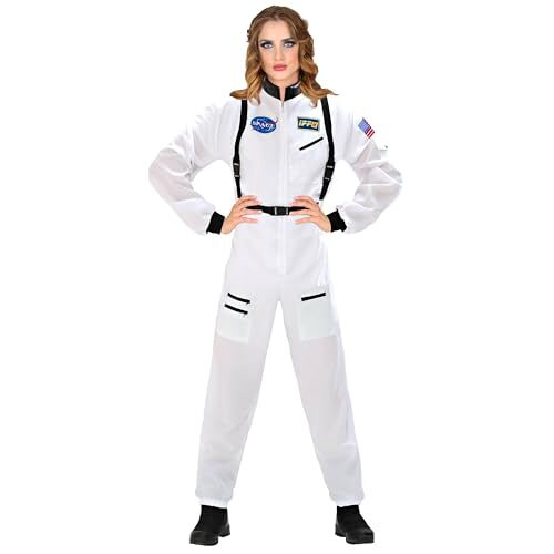 Widmann W  astronaut kostuum, ruimtepak, wit, overall, ruimtevaarder, ruimtevaarder, carnavalskostuums