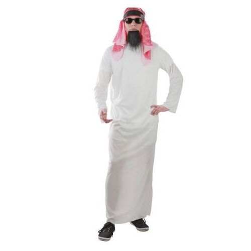 Foxxeo kostuum sjeik arabier sjeik kostuum, maat: M-L