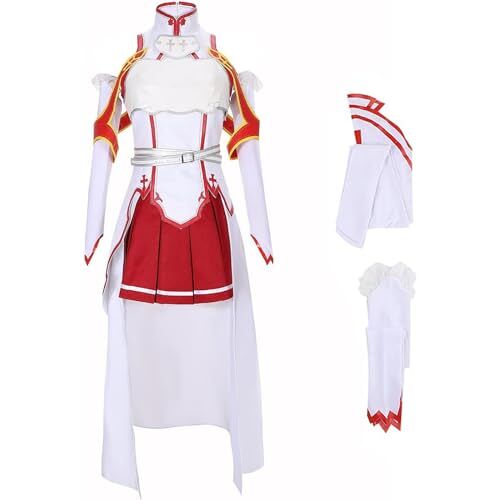 GeRRiT Sword Art Online SAO Yuuki Asuna Cosplay Anime kostuum dames gevechtspak meisjesjurk met kousen voor fans