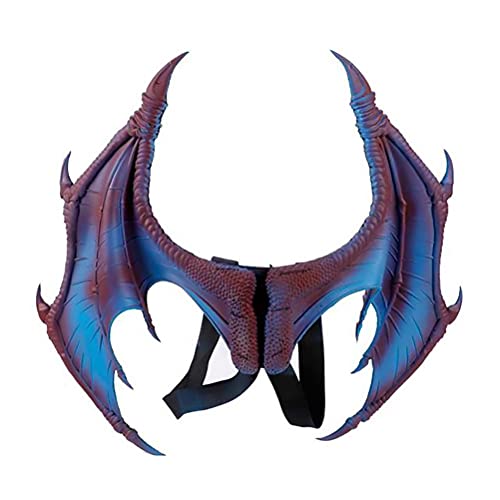 Miokycl Cosplay vleugels, Halloween vleugels, Halloween cosplay vleugels met bandjes 3D drakenvleugel Halloween feest cosplay kostuum maskerade rekwisieten duivel vleugels (blauw)