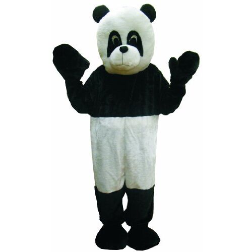 Dress Up America Zoete Panda Bear Mascotte Zwart-witte klederdracht