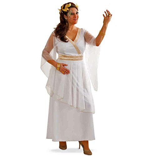 Fritz Fries & Söhne GmbH Kostuum Griekse Athena Gr. 42- 48 jurk wit antiek carnaval Romeinse (48)