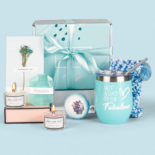 Sharp Grappige cadeaus voor vrouwen, cadeauset voor vrouwen, geschenkdoos vrouwen, cadeaus voor vriendin, zus, echtgenote, mama, oma kerstcadeaus (blauw)