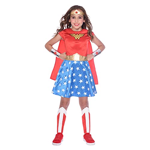 amscan Kind Wonder Woman Crazy Jurk Kostuum Leeftijd: 3-4 jaar (Leeftijd: 10-12 jaar)