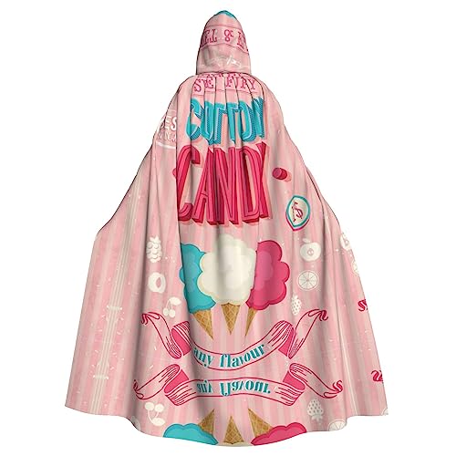 RFSHOP Specerijen Specerijen Print Mannen en Vrouwen Hooded Mantel Lange Cape, voor Kerstmis Halloween Cosplay Kostuums 150 cm