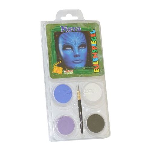 Eulenspiegel 204672 Make-up Set Nava, voor ca. 40 maskers, schminkkleuren, carnaval, themafeest