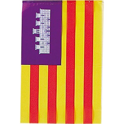 Verbetena Plastic  vlag Balearen 20 x 30 cm, zak 5 x 10 meter (011200080)