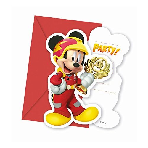 Procos Generique Mickey + Donald-uitnodigingskaarten en enveloppen elk 6 stuks