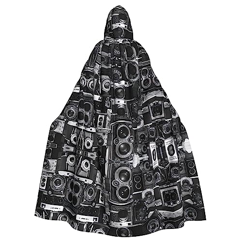 RFSHOP Specerijen Specerijen Print Mannen en Vrouwen Hooded Mantel Lange Cape, voor Kerstmis Halloween Cosplay Kostuums 150 cm