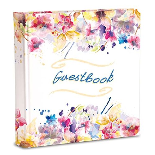 Mareli Guestbook Uitnodigingsboek, wit, 20 x 20 cm