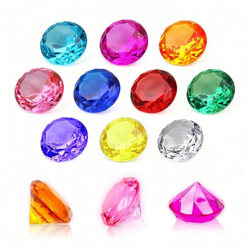 NLR FUN NLR [20stuks 4cm] Grote Grootte Kinderen Diamant Acryl Edelsteen Speelgoed, Piratenspeurtocht   Paaseierenvuller   Duikinstructeur   Partij gunsten, Cadeau voor verjaardag / Kerstmis / Pasen Prijzen