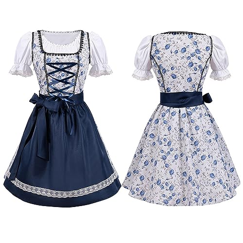 cypreason Dirndl voor dames, voor Oktoberfest, Beierse jurk, Duitse dirndl, Halloween-Beierse kostuums voor meisjes en vrouwen, XL, 1