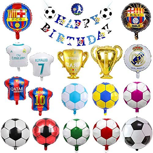 SoYdan 18 stuks Wereldbeker Voetbal Folie Ballon Set Party Decoratie