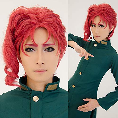 FZYUYU Anime-cosplay-pruik, rode pruik, anime, Jojo, Bizarre, avontuur, Kakyoin, Noriaki, cosplay, haar, Halloween, rollenspel