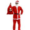 Mxming Kerstman Baard Hoed Handschoenen Jurk/Top Broek Lederen Laarzen Kerstman Pak Kerst Kerstman Kostuums Dress Up Props Kerst Kerstman Pak