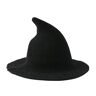 ERICAT Halloween hoed heksenhoed rood gebreide heksenhoed wollen hoed heksenhoed (kleur: L10 zwart, maat: 56 58 cm)
