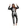 thematys Skelet Horror Onesie met Kap   Volwassenen   Halloween   Mottowoche   Carnaval   Fancy dress   Cosplay   Kostuum   Dames   Heren   Sexy Griezelig   Skelet   Jumpsuit