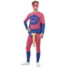 Smiffys Willyman Superhero Costume, Pink & Blue (L)