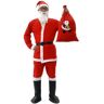 FENOHREFE Kerstman Pak Kerst Kerstman Kostuum Voor Mannen Vrouwen Volwassenen 3/4/5/6/7 Kerstman Kostuum Outfits Grappige Kerstman Beer Hoed Kerst Kerstman Pak