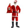 Mxming Kerstman Baard Hoed Handschoenen Jurk/Top Broek Lederen Laarzen Kerstman Pak Kerst Kerstman Kostuums Dress Up Props Kerst Kerstman Pak