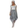 Smiffys Graveyard Bride Costume, Grey, Dress & Veiled Headband (S)