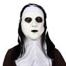 Hworks Conjuring Nun Masker Cosplay Griezelig Halloween Masker Hoofddeksels Maskerade voor Party Duivel Cosplay Kostuum Rekwisieten Latex