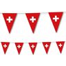 DH-Konzept 3,5 m vlaggetjesslinger * Zwitserland * als decoratie voor landenfeest van  // themafeest banner, slinger, partyketting