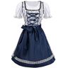 Huasean Duits bier Beierse jurk,Bier Beierse Jurk Duitse Dirndl Zachte traditionele Oktoberfest Duitse Beierse outfit voor dames