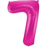 Folat Magenta Cijferballon Cijfer 7-86 cm