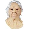 Mr.Fashion Halloween party must have! Populair latex masker voor ouderen hoofd set shock debuut! Top partij keuze (witharige dame)