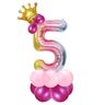 Bluelves Cijfers luchtballon roze, enorme folieballon 5, cijfer ballon deco 5e verjaardag, kleurrijke foliecijfers ballonnen, ballon 5 jaar meisjes, heliumcijferballon voor feest, verjaardag, decoratie