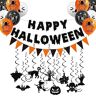 Jwssor Halloween feestdecoraties, hangende wervelingen, Halloween Banner, Halloween ballonnen, Happy Halloween Banner voor Halloween Party