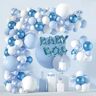 FeestmetJoep ® Babyshower ballonnenboog 121-delig Babyshower versiering Babyshower jongen Babyshower ballonnen Babyshower slinger Babyshower decoratie Mom to be Its a boy Babyshower