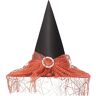 Generic Halloween Heksenhoed Heksenhoed Puntig toelopende heksenhoed voor dames, oranje