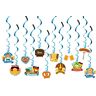 PLATEYTR Oktoberfest decoratieset, 30 stuks Oktoberfest hangdecoratie met Oktoberfest spiralen slinger voor Oktoberfest party, Beierse decoratie