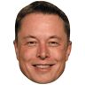 Celebrity Cutouts Elon Musk (Smile) Masker van beroemdheden