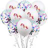 KAEHA S-IT-007-05 ballon van latex, 2,8 g, kleur karameldruk, 10 stuks voor decoratie party, wit