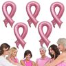 itrimaka Borstkanker feestballonnen   Borstkanker bewustzijn lint 5 stuks partij gunst ballonnen   Roze accessoires voor borstkankerbewustzijn, bulkartikelen voor borstkankerbewustzijn,