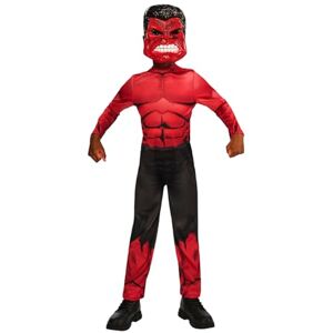 Rubie's Officiële Marvel Red Hulk klassieke kinderkostuum, superheldenkostuum voor kinderen, maat 3-4 jaar Rubie's Officiële Marvel Red Hulk klassieke kinderkostuum, superheldenkostuum voor kinderen, maat 3-4 jaar