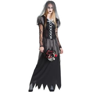 Boland Kostuum Undead Bride voor dames, horror bruidskostuumset met jurk en sluier voor Halloween, carnaval en themafeesten Boland Kostuum Undead Bride voor dames, horror bruidskostuumset met jurk en sluier voor Halloween, carnaval en themafeesten