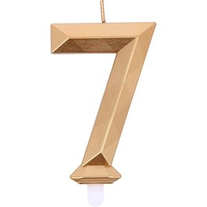 Graziano - Candelina Compleanno 7 - Goud - Verjaardagskaars Graziano - Candelina Compleanno 7 - Goud - Verjaardagskaars