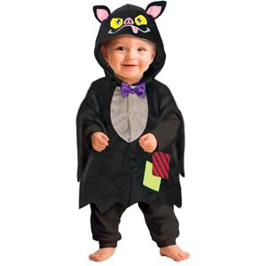 FIESTAS GUIRCA Vleermuiskostuum voor baby's (18-24 maanden), capuchon en poncho, dierenkostuums voor Halloween, carnaval en kostuumfeesten, ideaal voor baby's en peuters, zwart FIESTAS GUIRCA Vleermuiskostuum voor baby's (18-24 maanden), capuchon en poncho, dierenkostuums voor Halloween, carnaval en kostuumfeesten, ideaal voor baby's en peuters, zwart